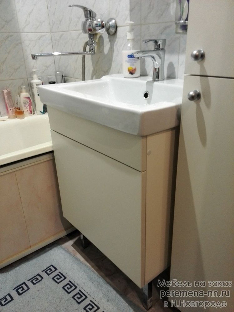 Шкаф для раковины в ванную комнату модель 9 / Мебель в ванную комнату .
